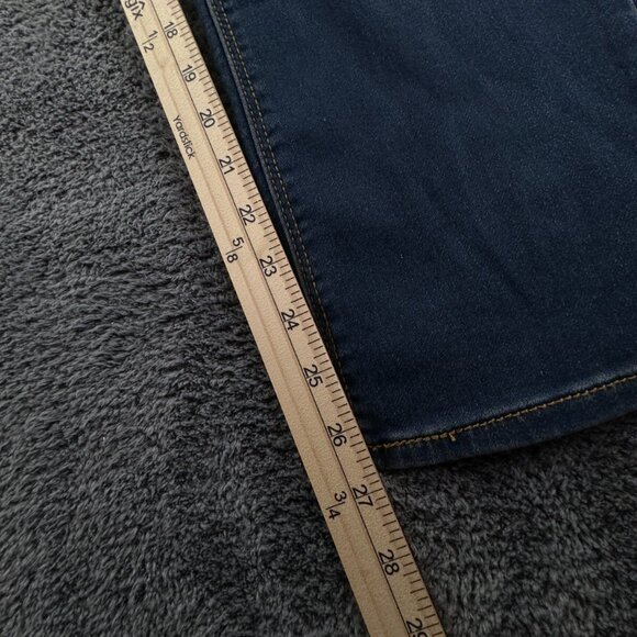 DENIZEN From Levi's Women's Jeans 14 Reg Blue Denim Elastic Waist Athletic Pull - Picture 10 of 14